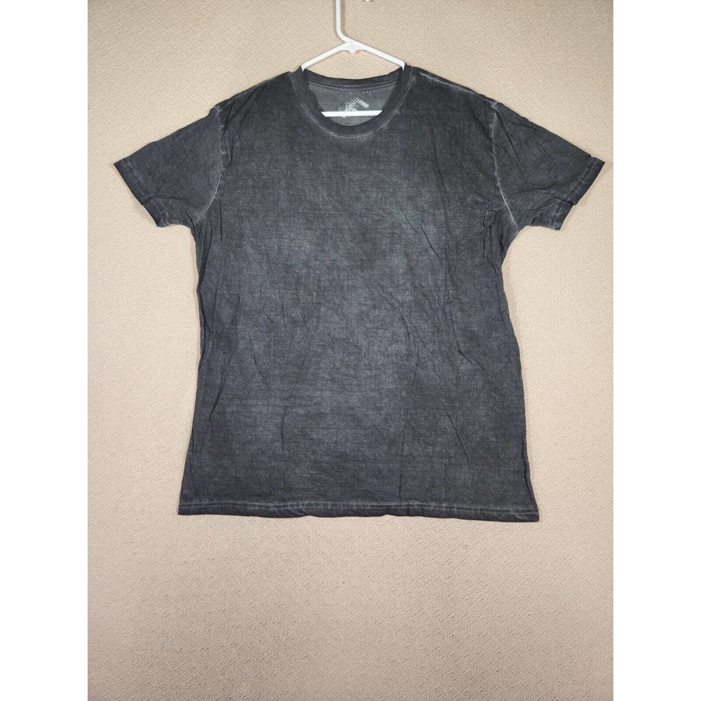 Fission Shirt Mens Large L Gray Stretch Cotton Blend Pullover Crew Neck EUC 7